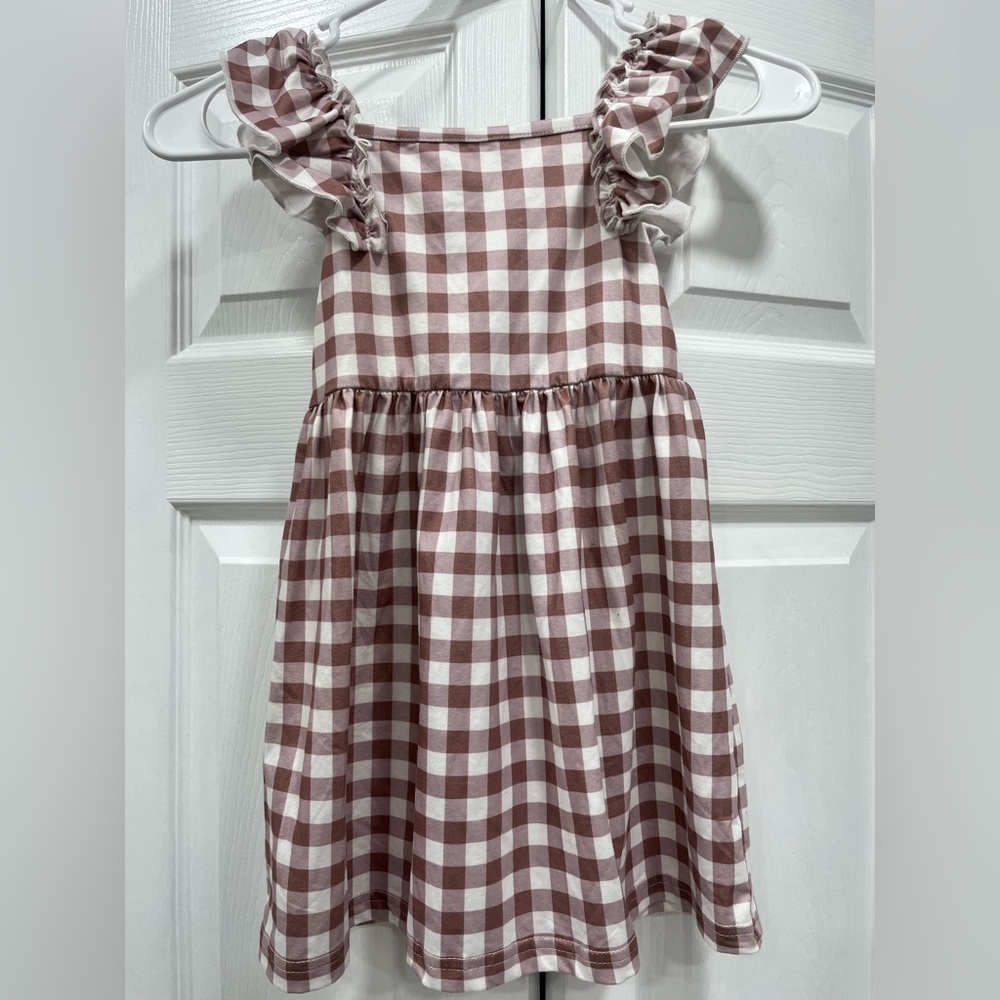 Charming Checkered Kids Dress